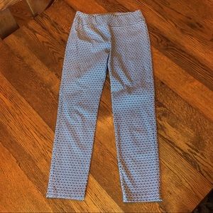 Black Print Slim Pants